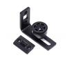 Smooth Sliding Door Guide Wheel Kit For 1/2inch - 2inch Thick Panel Vertical Rotations Design Durability Carbon Steel