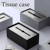Stylish tissue case, tissue box, tissue holder, tissue cover, simple, cute, luxurious, heavy, stylish stainless steel plate with a cement and concrete