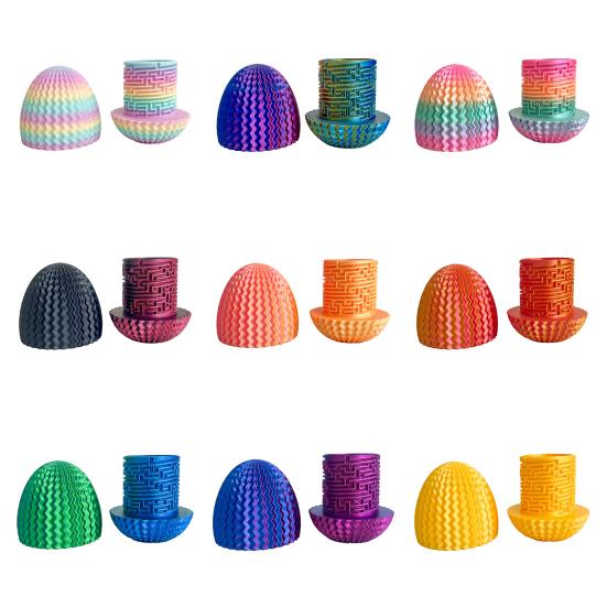 Yousheng 3D Printed Dragon Egg Toy Egg Shaped Maze Gift Box with Hidden Compartment Educational Stress Relief Puzzle Egg Birthdays Easter Present