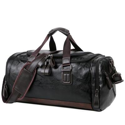 Zaino da Viaggio da Uomo ad Alta Capacità: Borsa a Mano e a Spalla da Viaggio d'Affari in Pelle PU con Design in Stile Coreano