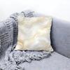 Elegant White Marble Pattern Cushion Cover Premium Comfort Reversible Pillow Cove Two In One Design for Any Room  Car Interior