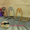 Link Floating Steel Chain Wine Bottle Rack Holder Creative Wine Holder Bottle