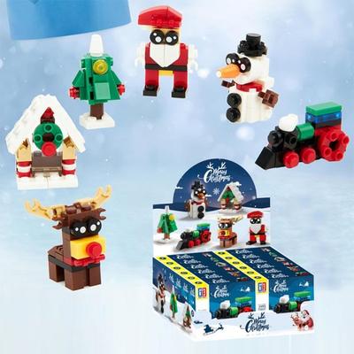 Vánoční minifigurky Silent Night LEGO LEGO LEGO Block Santa Rudolph Tree Train Sněhulák, 6 sad 6 druhů (12)