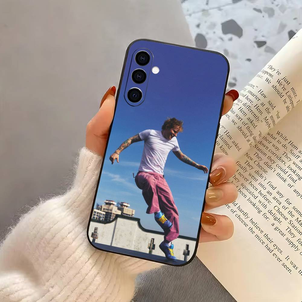 Singer E-Ed Sheeran-S Phone Case For Samsung Galaxy A73,A72,A71,A70,A53,A52,A51,Others Soft Black Cover