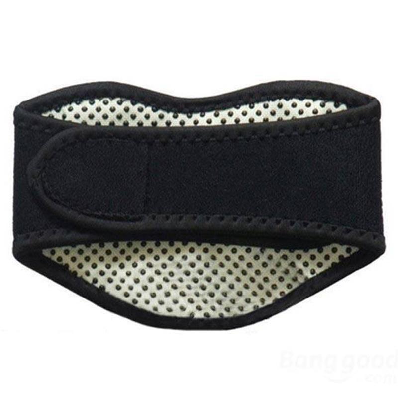 1Pcs Heating Neck Protection Massager Spontaneous Belt ( Color: Black)