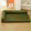 Winter Dog Beds for Dogs,Waterproof Dog Bed,Big Pet Bed with Washable Removable Waterproof Pillow Cover and Anti-Slip Bottom