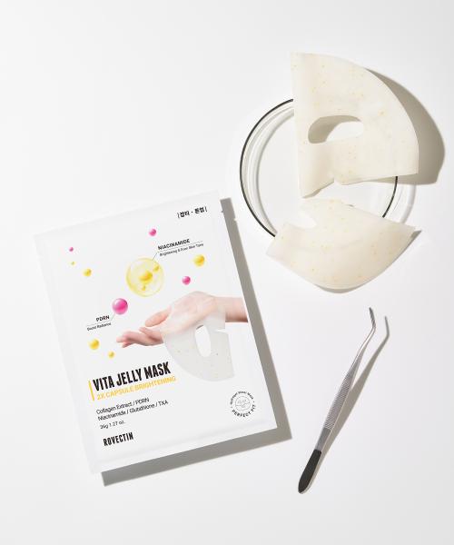 Rovectin Vita Jelly Mask Double Brightening Single Pack 5 Sheets