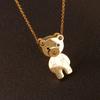 Korean Simple Hip Hop Wild Women Exquisite Necklace Fashion Jewelry Clavicle Chain Bear Pendant