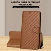 For TECNO Camon 40 Premier 5G Wallet Case with Strap Carbon Fiber Texture Leather Mobile Cover