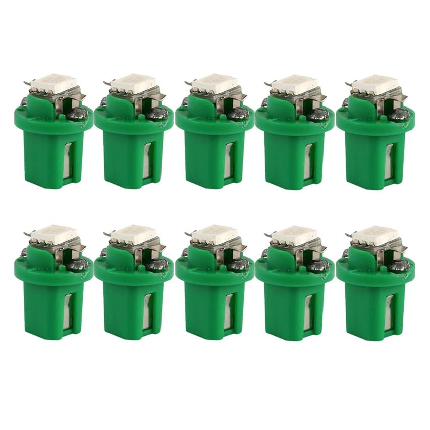 10Pcs T5 B8.5d LED Light Car Dashboard Speed Lights Bulb Cars Interior Lamp Accessories Dashboard Side Switch lamps 12V