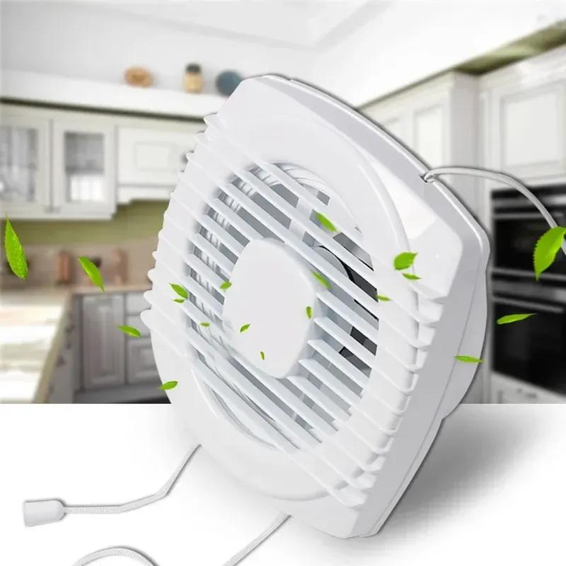 220V 4/6/7inch 110/150/180mm Silence Ventilating Strong Exhaust Extractor Fan for Window Wall Bathroom Toilet Kitchen Mounted