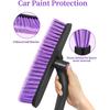HEEYA Ice Scraper With 12.6 Inch Large Brush Head, Extendable Ice Scraper And Snow Brush For Car Windshield Window, Portable Car Scraper Snow Brush