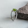 Silver Ring with Chrysolite, Product Weight 2.18 Gr (60002165)