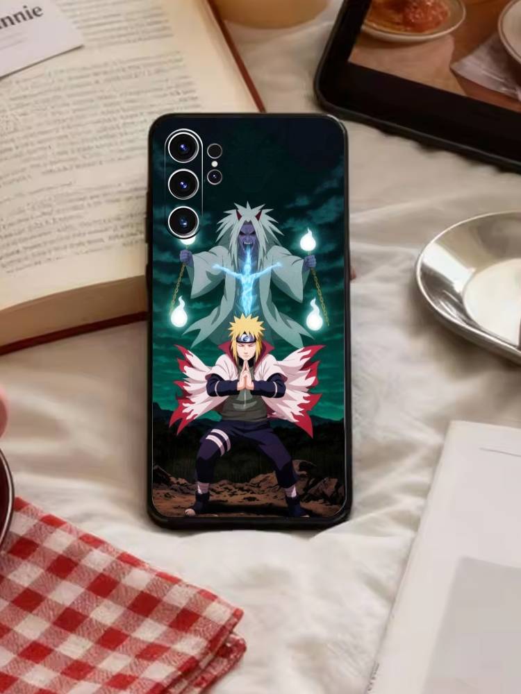 Anime M-Narutos Cover Phone Case For Samsung S26,S25,S24,S23,S22,S30,S21,Ultra,Plus,FE 5G Black Soft Cover