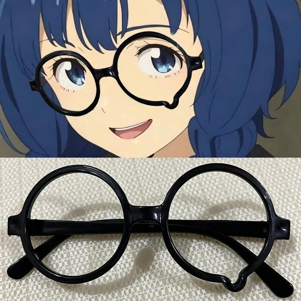 2026 New Fashion Lensless Crying Glasses Y2K Anime Teardrop Frame Japanese Kawaii Style Eyewear for Costume Daily Use Accessory