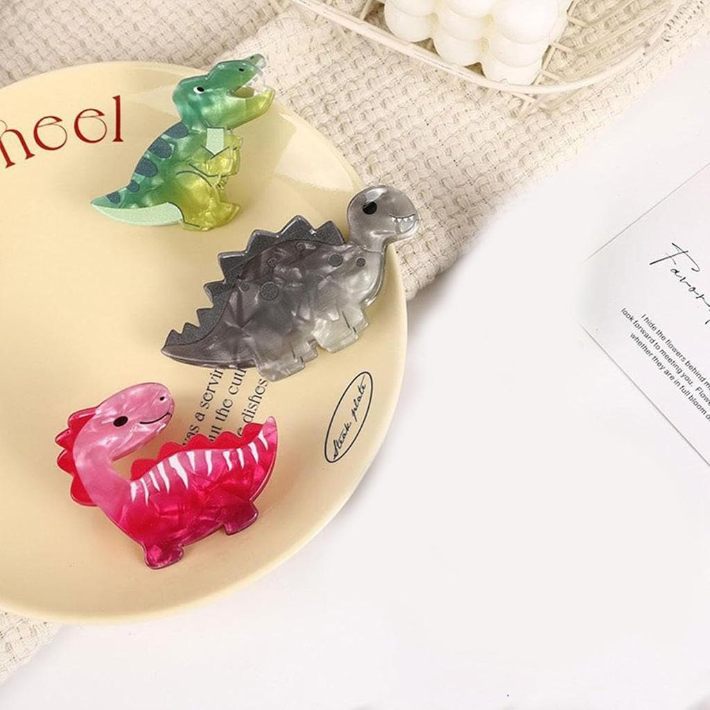 Claw Clips3 PCS ,Cute Dinosaur Hair Clips,Funny Claw clips,Cat Claw clips,Dinosaur Claw Clip,Bluey Claw Clips,for Kids,Adorable Hair Accessories