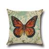 Vintage Butterfly Pattern Throw Pillow Cover Classical Artistic Style Decorative Cushion Case Sofa Bed Home Decor Pillowcase