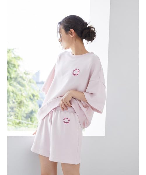 Gelato Pique Fleece Logo Pullover Shorts Set & (PWCT244216GRNF)