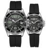 Orologio Sportivo di Coppia in Quarzo Fantasma d'Acqua Verde: Silicone Casual, Impermeabile, per Studenti
