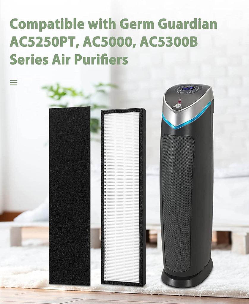 True HEPA Filter  Compatible with FLT5000 FLT5111 AC500 Series AC5250PT AC5300B AC5350 AC5350B AP2800CA Air Purifier Filter