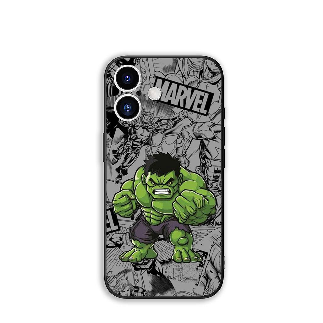 

для Apple iPhone 17 16 11 Pro XS Max XR 6 7 8 Plus + 16E SE 2020 Air 5 SE2 Чехол для телефона Постер Халк Marvels Корпус iPhone 16 Pro