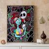 Diamond Mosaic Colorful Diamond Painting Jack and His Partner Full Round Embroidery Cartoon Creative Hobbies Wall Decor