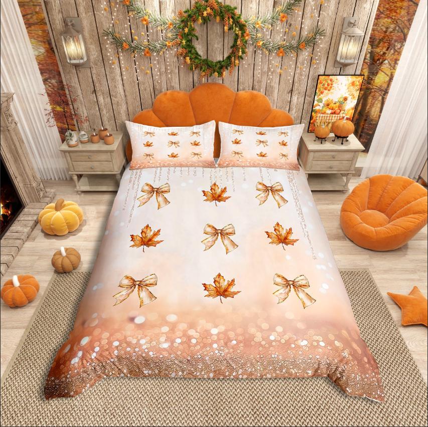 Comforter Homewish Autumn Pumpkin Thanksgiving Day For Teens Bedding Setbotanical Plants Comforter Set