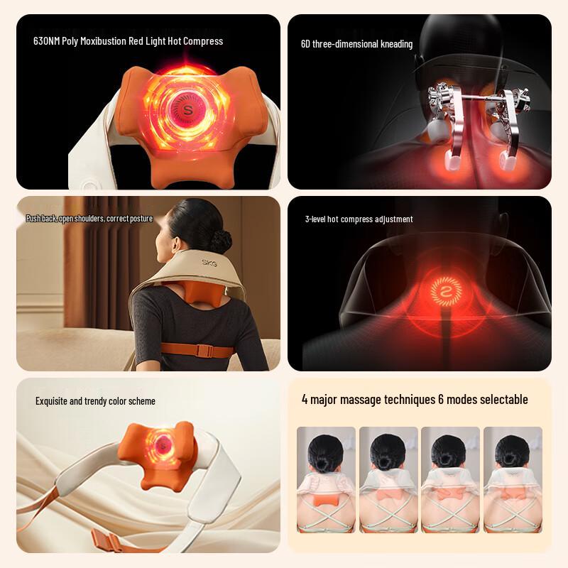 SKG Cervical Neck and Shoulder Massager H5 Upgrade CN Plug (adapter Included)