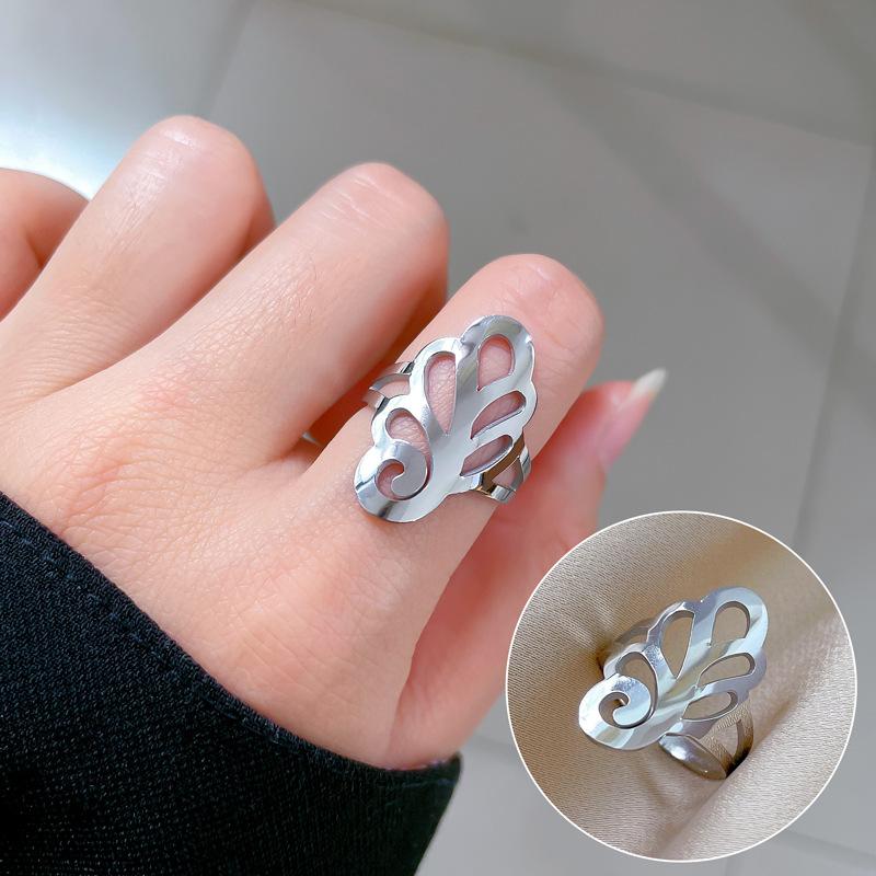 Cold Wind Minimalist Wind Bouncing Ring Men'S And Women'S Tide Personality Simple Index Finger Ring