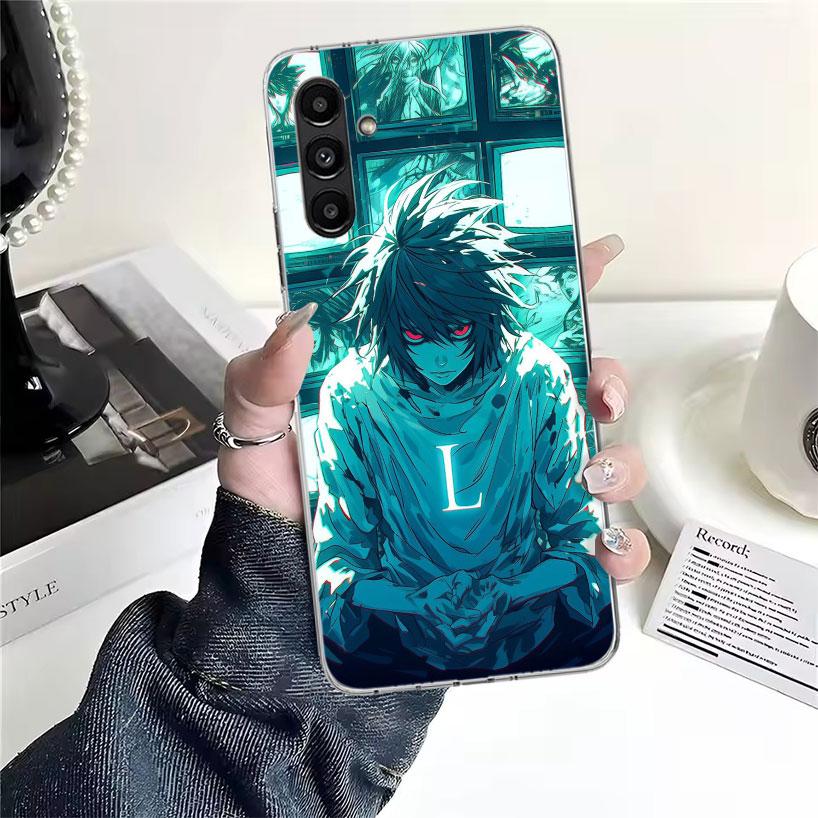 N-Note D-Death L Lawliet Phone Case For Samsung Galaxy A13 A14 A15 A16 A17 A53 A54 A55 A56 A57 A33 A34 A35 A36 A37 A23 A24 A25 A