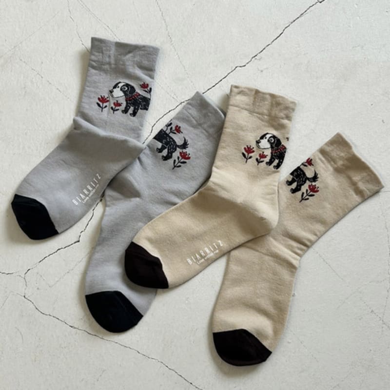 Biarritz Socken [2ER-SET] Doggy Bag Dog Point Basic Socken 2 Farben