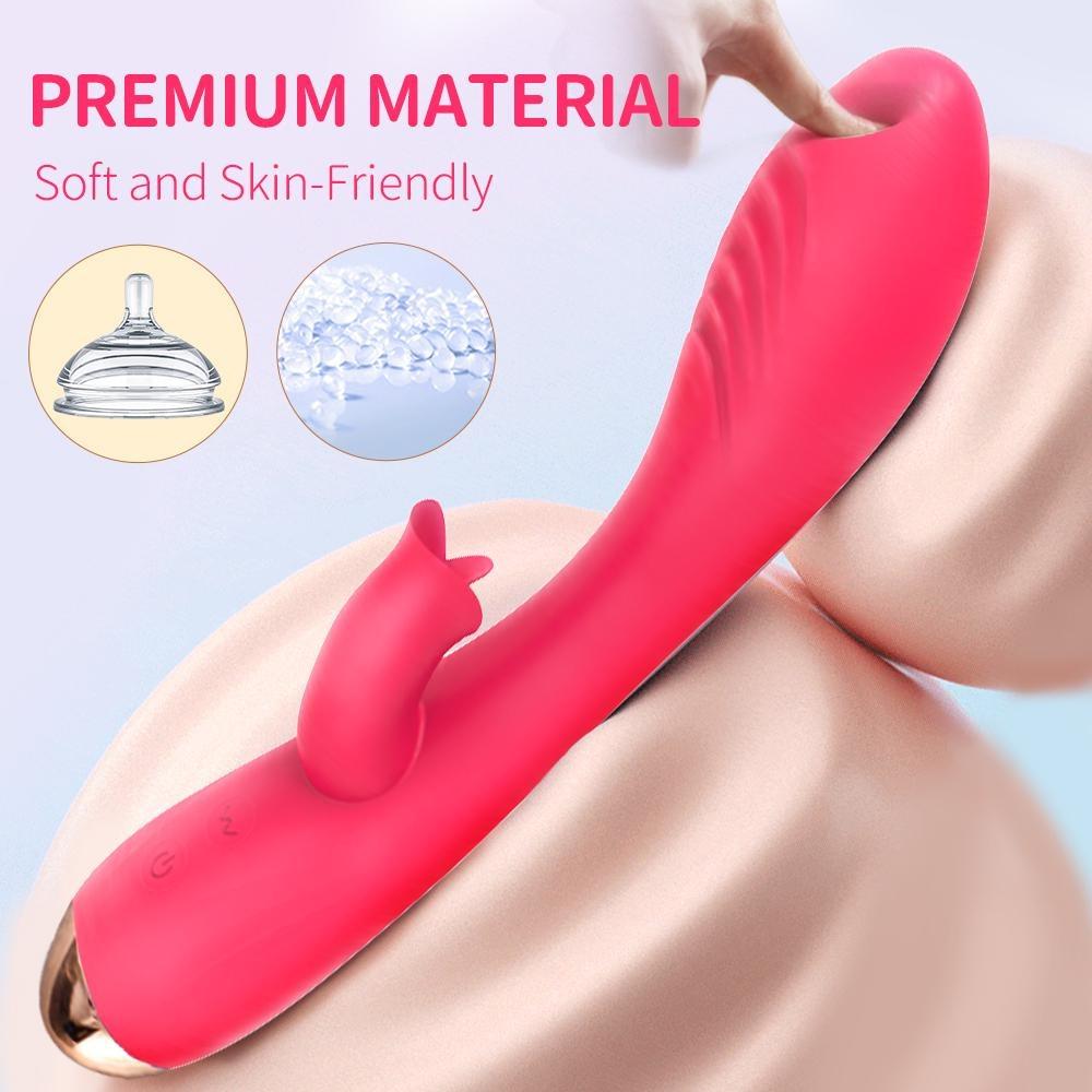G Spot Couple Vibrator with Heating Function for Clitoris G-spot Stimulation APP Remote Control Vibrator Dildo with 10 Vibrating for Women Couple