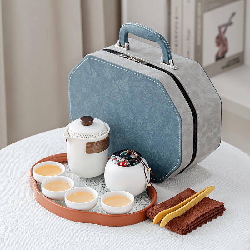 Yi Pan Ling Xue Travel Gongfu Tea Set