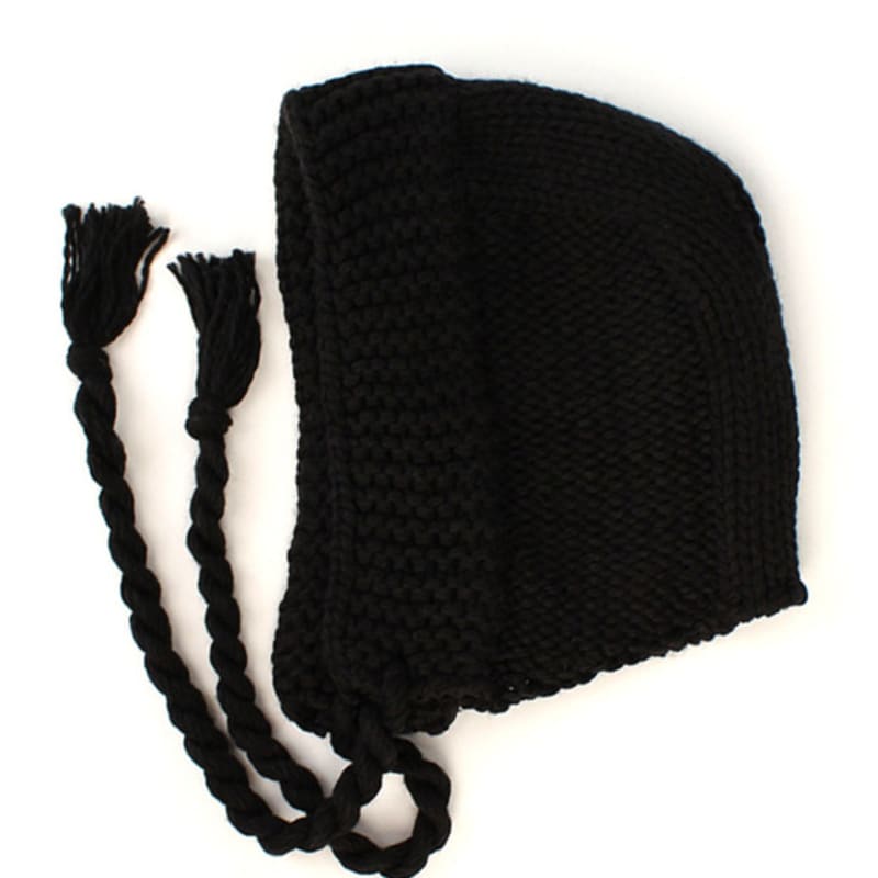 

Универсальная химия Веревка Черная Вязаная Шапка-Бини FREE