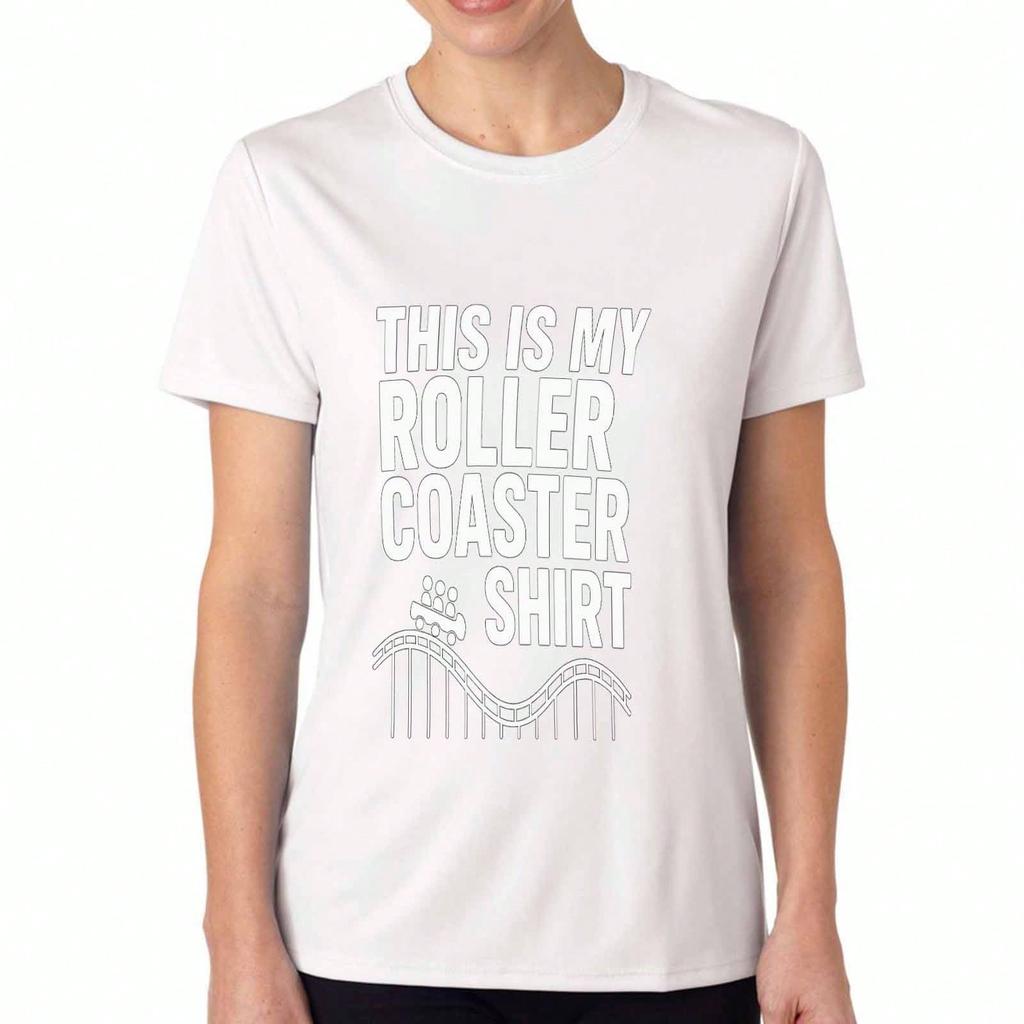 Roller Coaster Ride unisex Cotton T Shirt, Pure Cotton Premium Print, Durable, This Is My Roller Coaster Shirt, Casual Fashion And Comfortable Fit T S