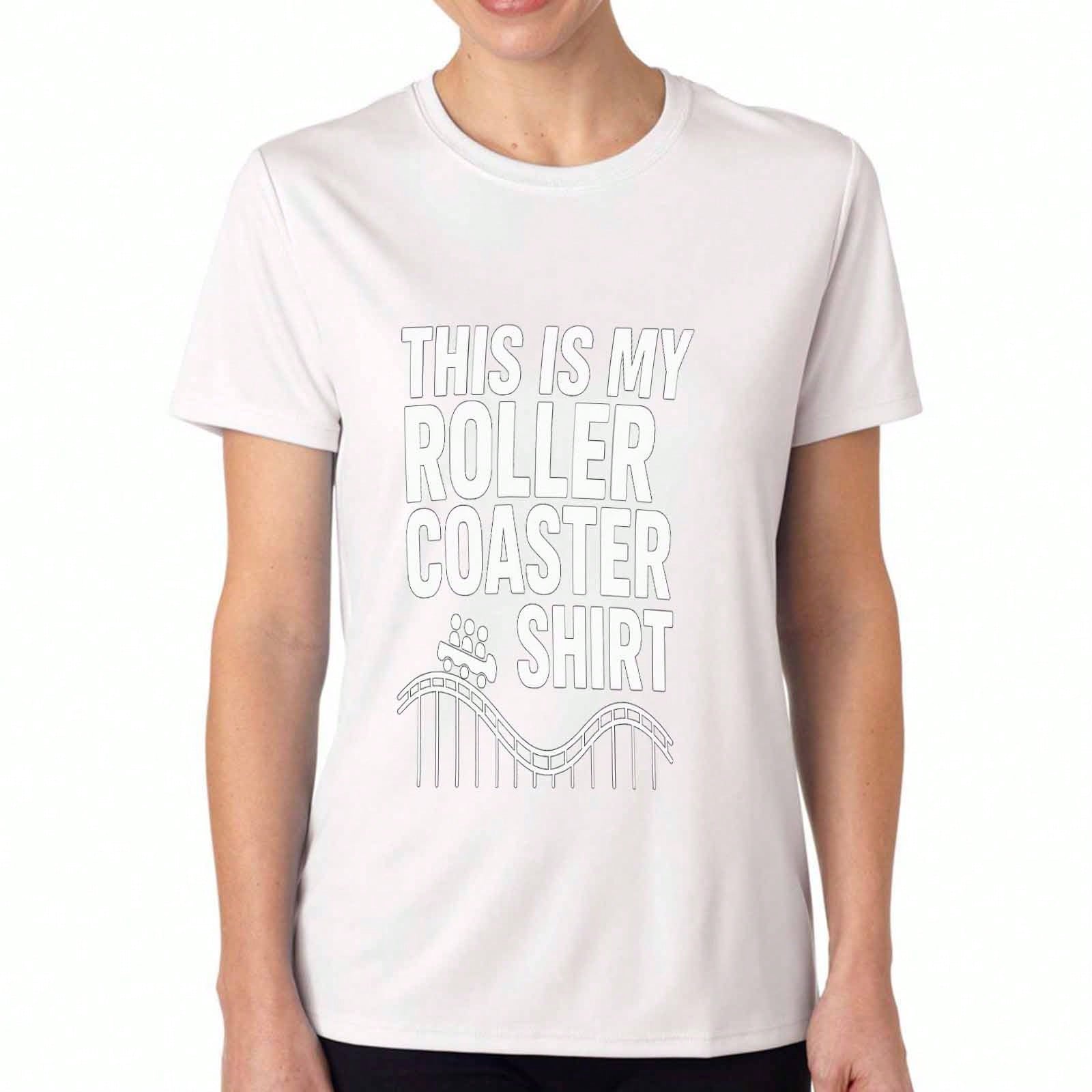 Roller Coaster Ride unisex Cotton T Shirt, Pure Cotton Premium Print, Durable, This Is My Roller Coaster Shirt, Casual Fashion And Comfortable Fit T S S разноцветный