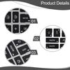 Easy To Install A4 B6 B7 AC Climate Control Button Repair Restoration Decals Stickers White Characters On Black Overlay