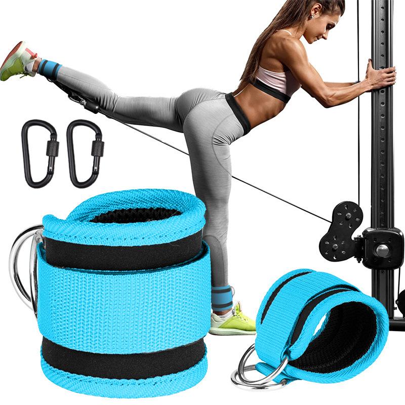 TPE Resistance Bands Ankle Straps Fitness Collection D-Ring Support Ankle Cuffs Yoga Gym Equipment Guard Leg Strength Extensions