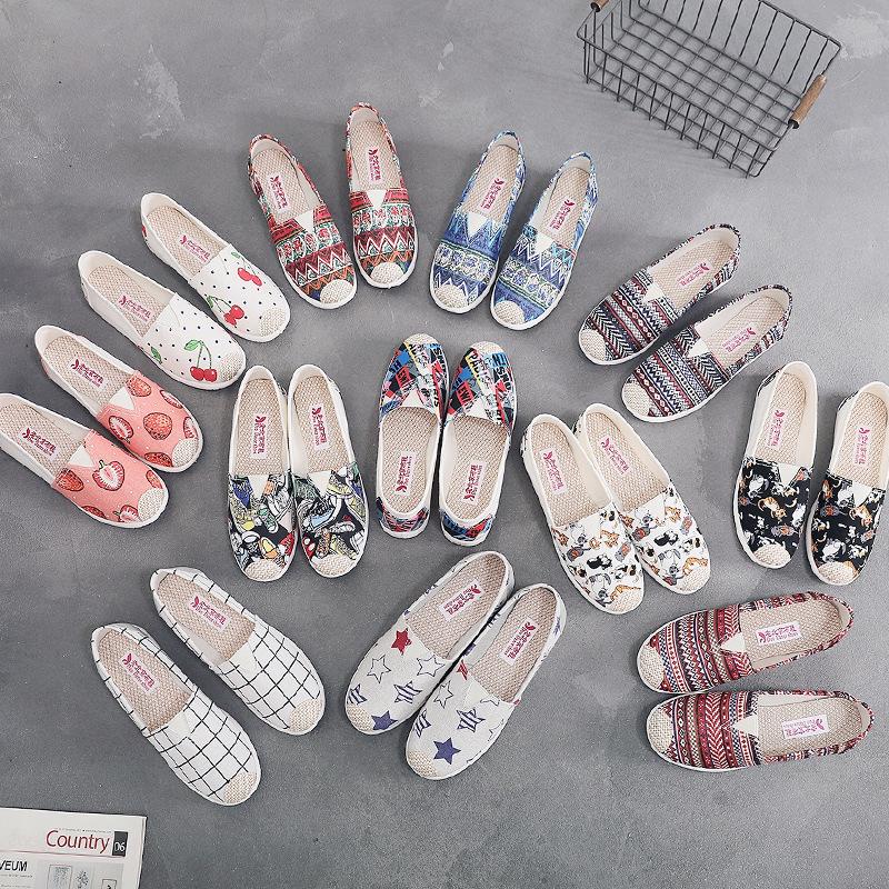 25 New Women's Slip-on Canvas Shoes - Non-slip, Soft Sole, Versatile for Spring and Autumn