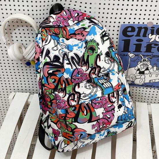 

Модный школьный рюкзак для мальчиков American Graffiti большой вместимости 30x15x43 cm