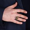 Eye of Veil Ring Handmade Resin Ring with Eye Design Waterproof Fading-Proof Adjustable Fit Vascular Details Ring