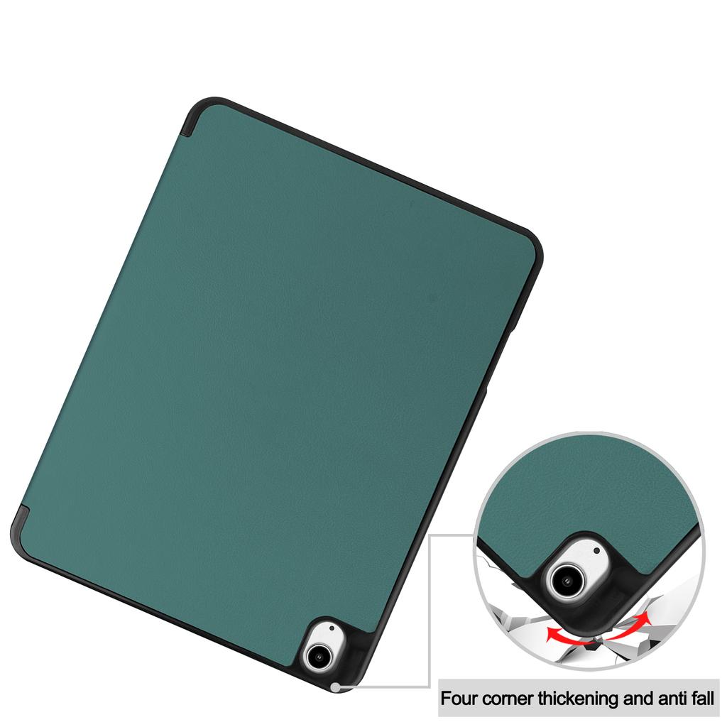 For iPad Air 13 (2025)/(2024) Leather Case Tri-Fold Stand Tablet Cover with Pen Slot