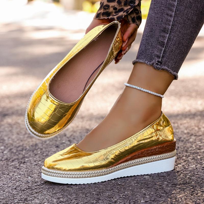 Women Sneakers Fashion Pointed Toe Office Shoes Ladies Spring Summer Wedges Women Party Shoes Outdoor Plus Size Sneakers Women