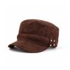 Retro Flat Top Hat Imitation Suede Newsboy Cap Korean Style Baseball Cap  for Women