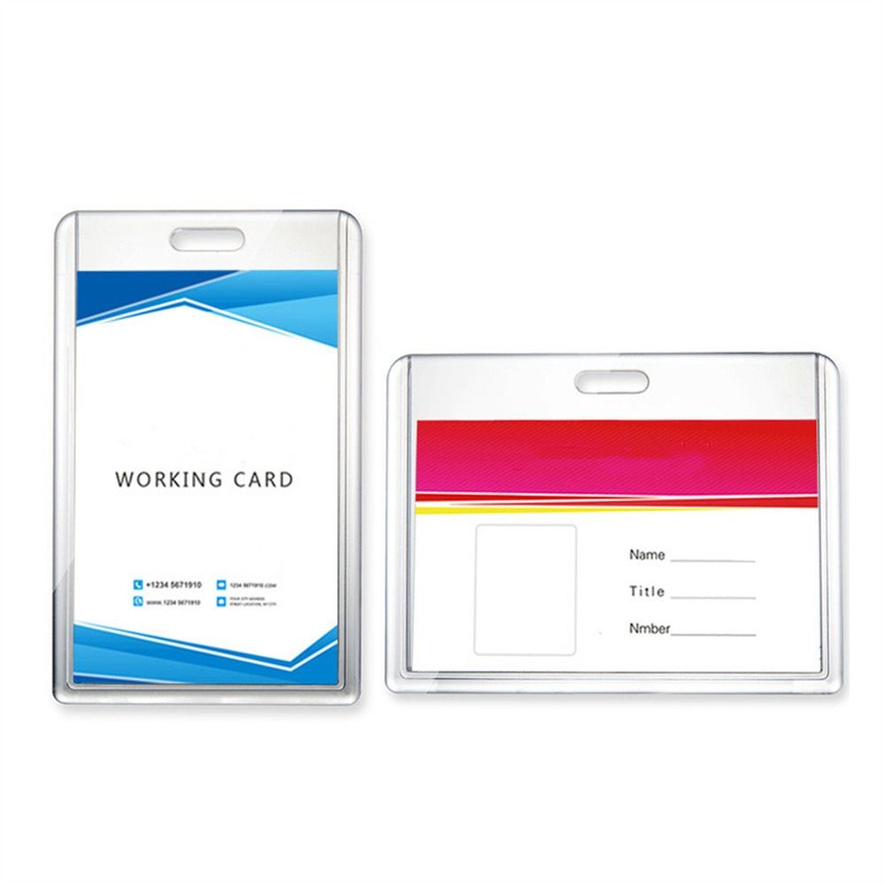 Work Identity Business Card Holder Adjustable Name Card Cover Badge Cards ID Card Holder  Women Men