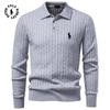Unisex Polo Ralph Lauren Rudens/Žiemos Siuvinėtas Unisex Vilnonis Ilgomis Rankovėmis Švelnus ir Šiltas Megztinis Verslui ir Laisvalaikiui Unisex Megztinis