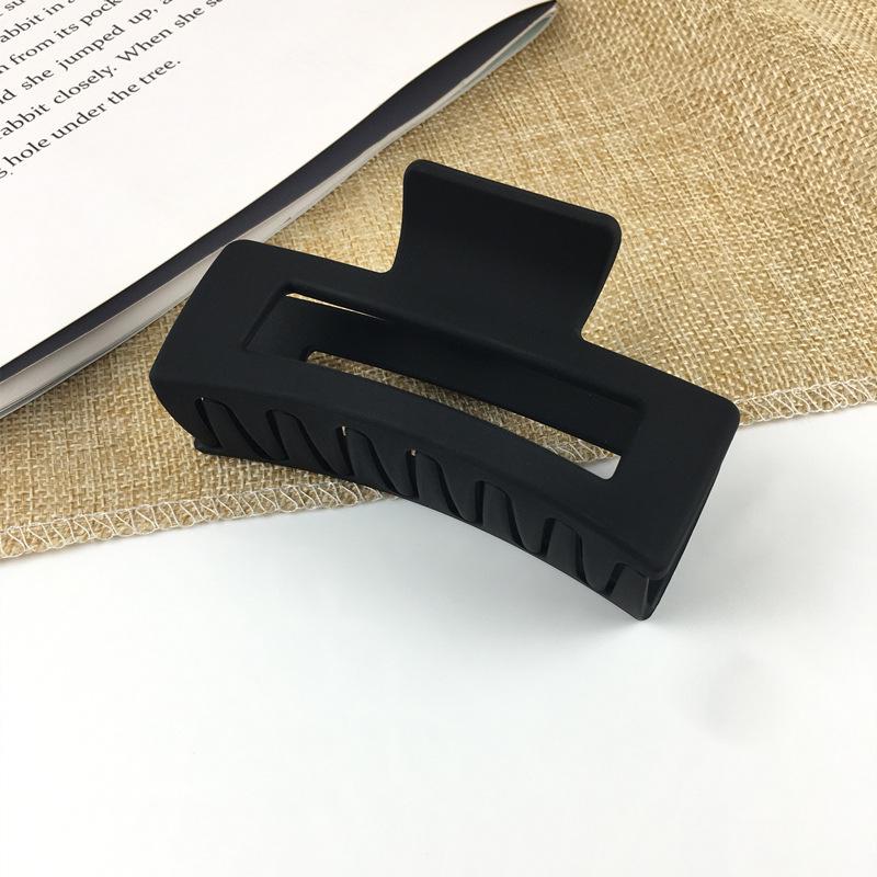 High-End Frosted Solid Color Hair Clip for Women