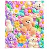 Flannel Throw Blanket Cartoon Nap Blanket Comfortable Plush Blanket  All-Season