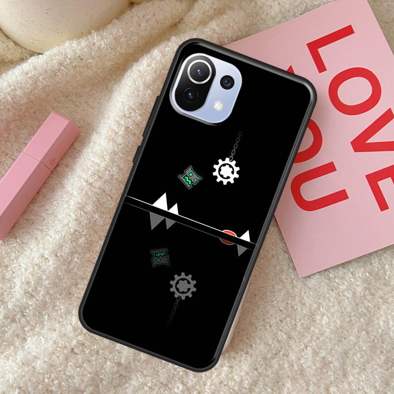 Geometrie Dash Für POCO F3 F1 M3 M4 X3 Pro GT X4 Pro Telefon Fall Für Xiaomi Mi 11 Lite 12 11T Pro Abdeckung