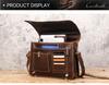 Black Angel Genuine Leather Men's 14-inch Laptop Business Briefcase